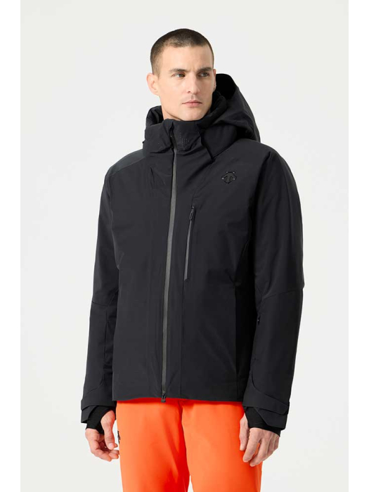 Descente Hybrid Insulated Jacket Black - vooraanzicht Descente Hybrid Insulated Jacket Black - vooraanzicht
