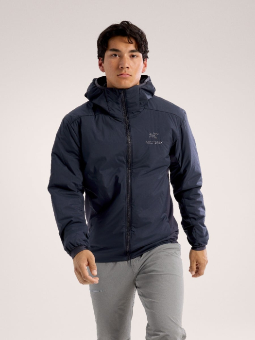 Men Atom Hoody Black Sapphire model Men Atom Hoody Black Sapphire model