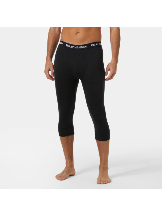 Helly Hansen Men Lifa Merino Midweight 3/4 Pants Black Helly Hansen Men Lifa Merino Midweight 3/4 Pants Black