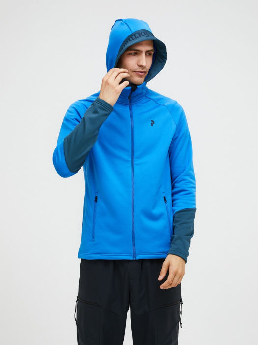 Peak Performance Rider Essentials Midlayer Zip Hood Men G80573$